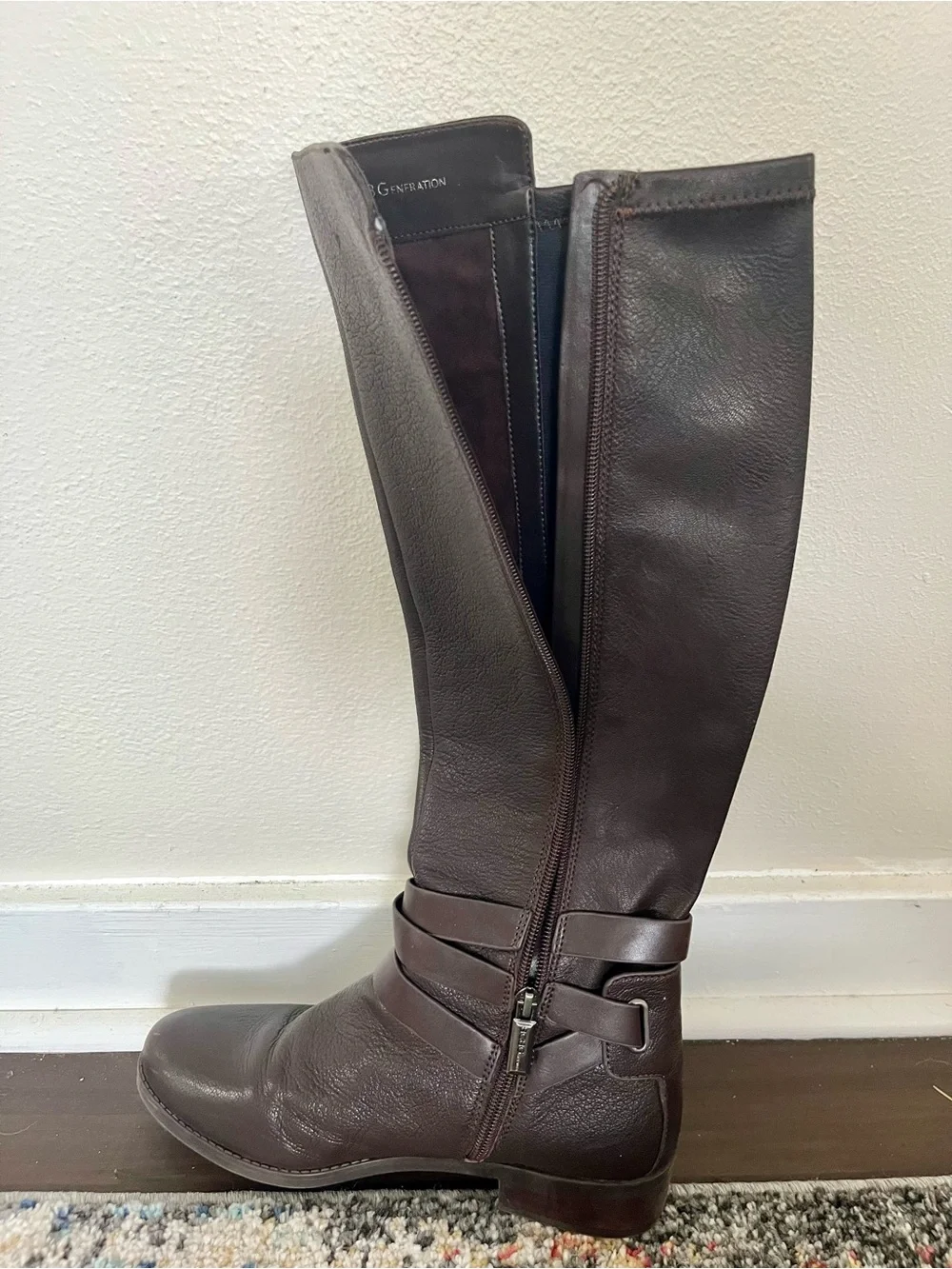 BCBGeneration Brown Harness Style Boots Size 8.5